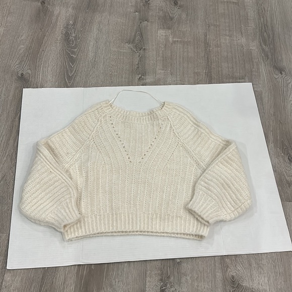 NWOT FREE PEOPLE Carter Pullover Sweater in Ivory Size XS - Picture 9 of 15